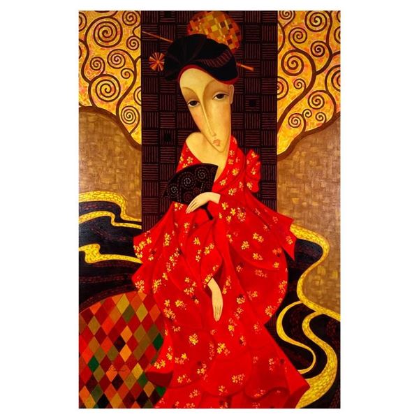 Geisha In Red by Smirnov (1953-2006)