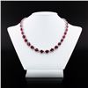 Image 1 : 65.37 ctw Burmese Ruby and 9.32 ctw Diamond 14K White Gold Necklace (GIA CERTIFI