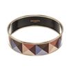 Image 3 : Hermes Enamel Bangle Bracelet Bracelet Palladium Plated Metal