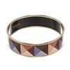 Image 4 : Hermes Enamel Bangle Bracelet Bracelet Palladium Plated Metal