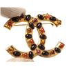 Image 4 : Chanel CC Gem Brooch Brooch Gold Plated Metal