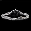 Image 1 : 6.04 ctw Diamond 18K White Gold Tennis Bracelet