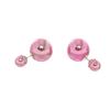 Image 1 : Christian Dior Tribales Studs Earrings Pink Metal