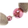 Image 2 : Christian Dior Tribales Studs Earrings Pink Metal