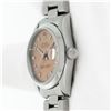 Image 8 : Rolex 31MM Salmon Arabic Datejust Wristwatch With Oyster Band