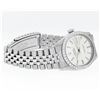 Image 3 : Rolex Mens Stainless Steel 36MM Silver Index White Gold Bezel Datejust Wristwatc