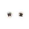 Image 1 : Chanel Clear Resin CC Earrings Earrings Clear Metal, Resin