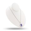 Image 1 : 18.75 ctw Tanzanite and 1.39 ctw Diamond Platinum Pendant/Necklace (GIA CERTIFIE