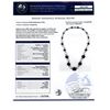 Image 4 : 98.83 ctw Blue Sapphire and 6.52 ctw Diamond 18K White Gold Necklace