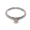 Image 1 : Tiffany & Co. Solitaire size 4 Ring 950 Platinum, .27 ctw Diamond 950 Platinum,
