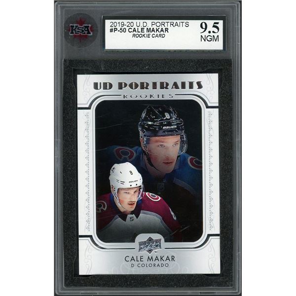 2019 Upper Deck Cale Makar Rookie Portraits - KSA 9.5