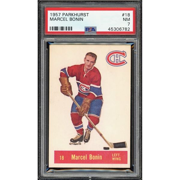 1957-58 Parkhurst #M20 Marcel Bonin (PSA 7)