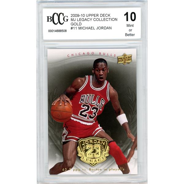 2009 Upper Deck Michael Jordan Legacy Collection Gold - BCCG 10