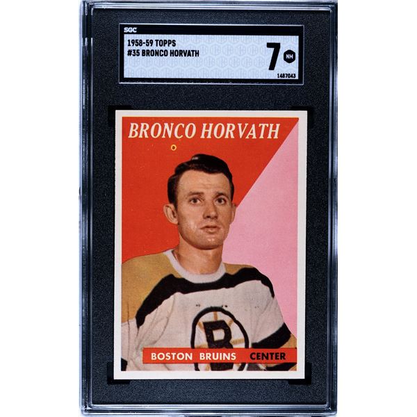 1958-59 Topps #35 Bronco Horvath (SGC 7)