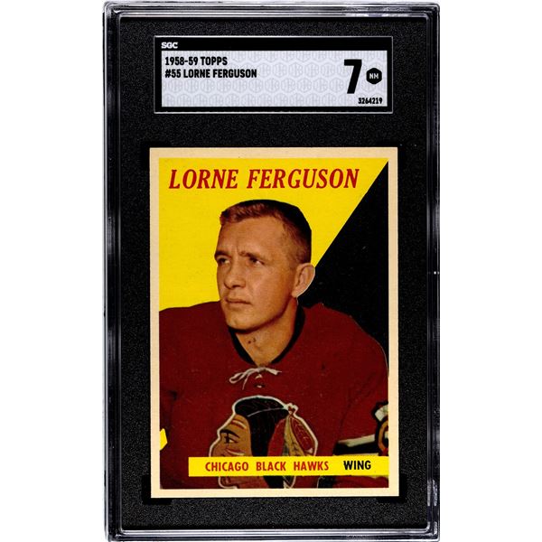 1958-59 Topps #55 Lorne Ferguson (SGC 7)