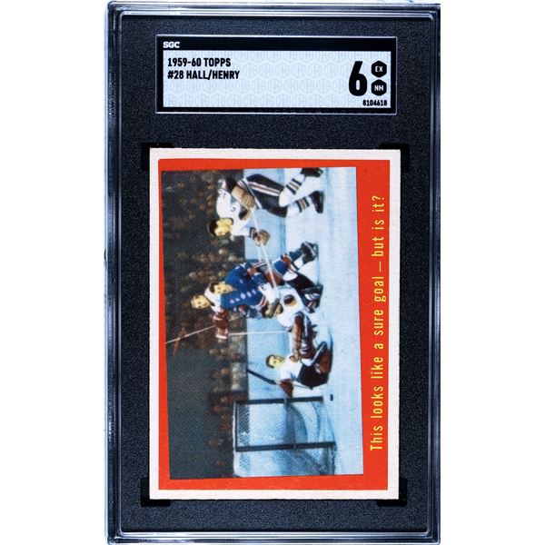 1959-60 Topps #28 Glenn Hall IA (SGC 6)