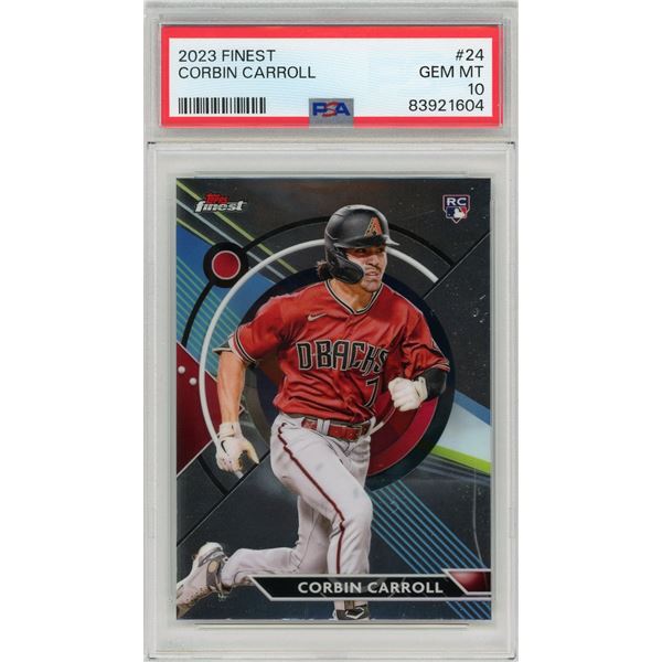 2023 Topps Finest Corbin Carroll rookie #24 - PSA 10!