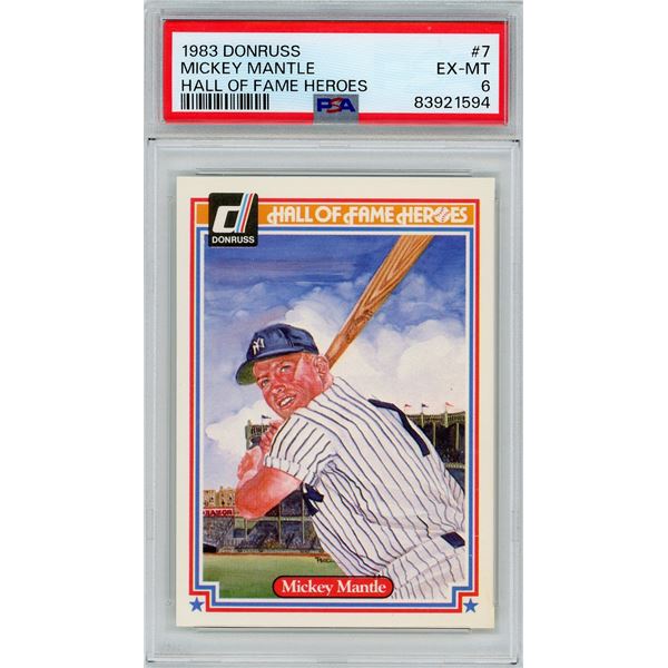 1983 Donruss Mickey Mantle - Hall of Fame Heroes - PSA 6