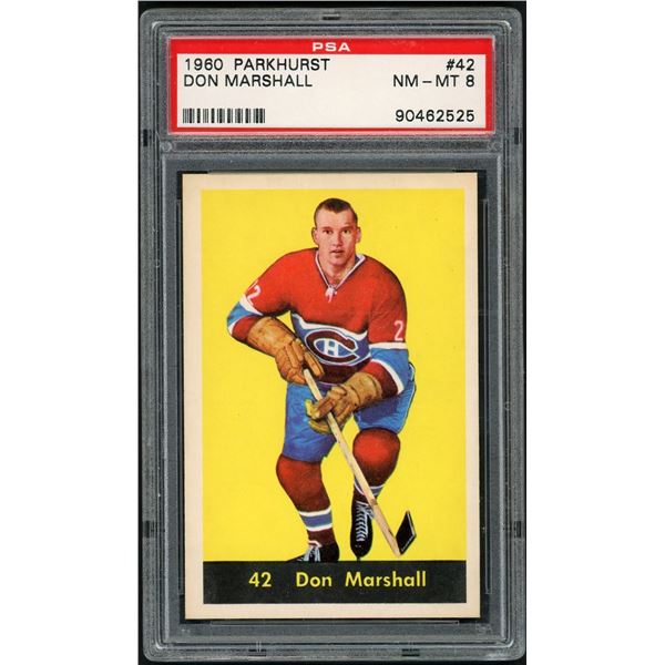 1960-61 Parkhurst #42 Don Marshall (PSA 8)