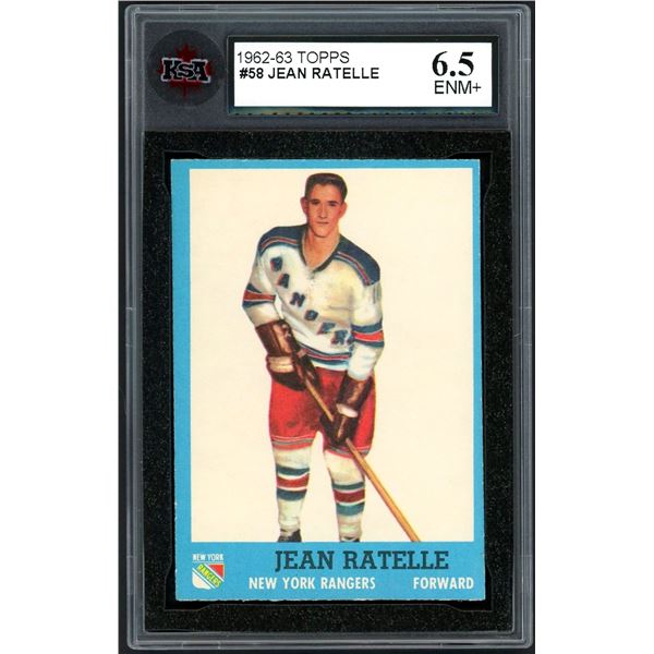 1962-63 Topps #58 Jean Ratelle (KSA 6.5)