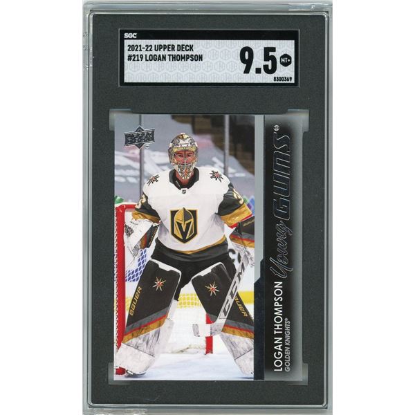 2021 Upper Deck Young Guns #219 - Logan Thompson - SGC 9.5
