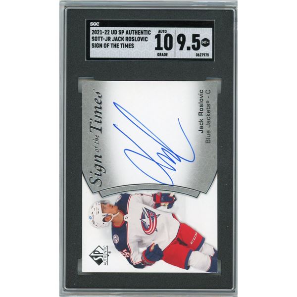 2021 SP Authentic Sign of the times - Jack Roslovic - SGC 9.5 (Auto 10)