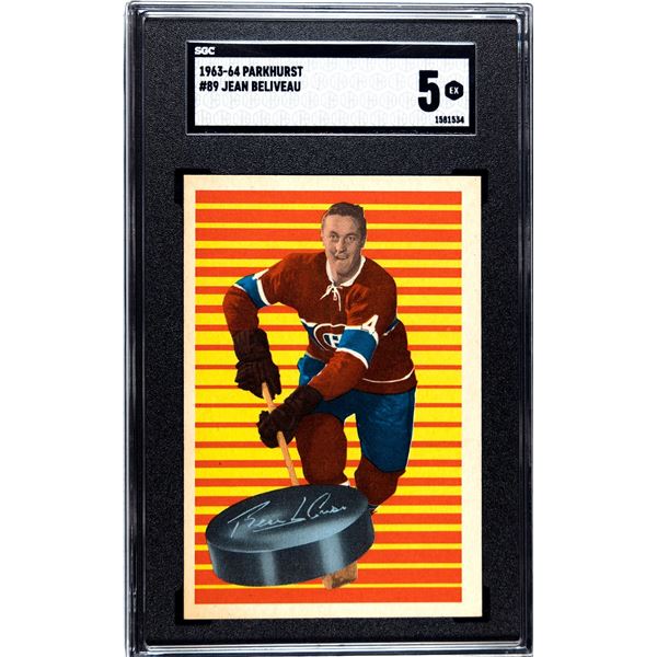 1963-64 Parkhurst #89 Jean Beliveau (SGC 5)