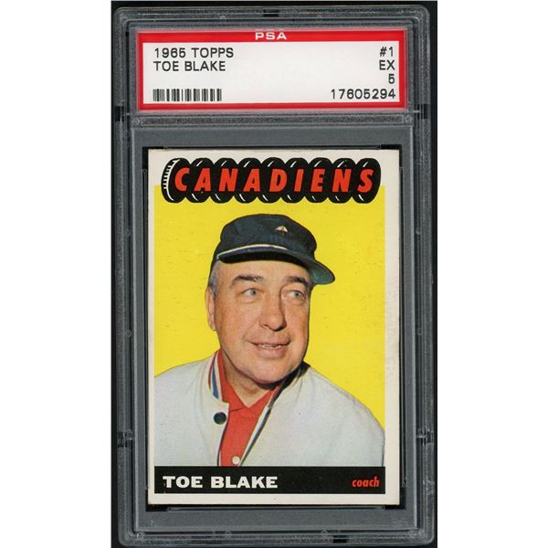 1965-66 Topps #1 Toe Blake (PSA 5)