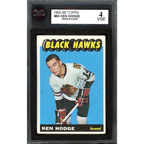1965-66 Topps #65 Ken Hodge RC (KSA 4)