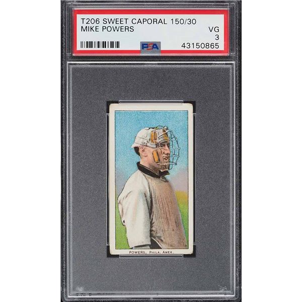 1909-11 T206 #399 Mike "Doc" Powers (PSA 3)