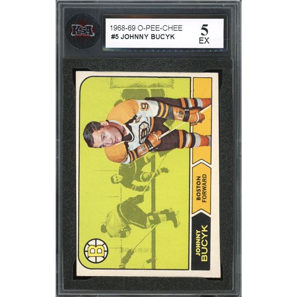 1968-69 O-Pee-Chee #5 John Bucyk (KSA 5)