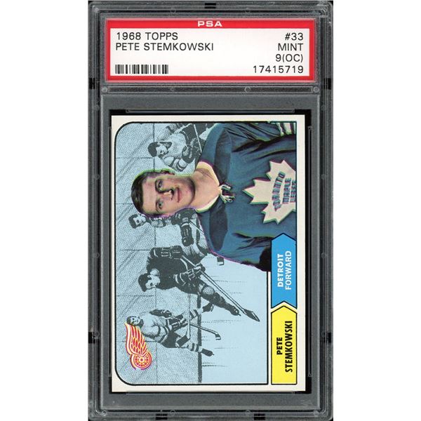 1968-69 Topps #33 Pete Stemkowski (PSA 9)