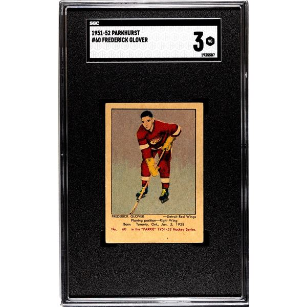 1951-52 Parkhurst #60 Freddie Glover RC (SGC 3)