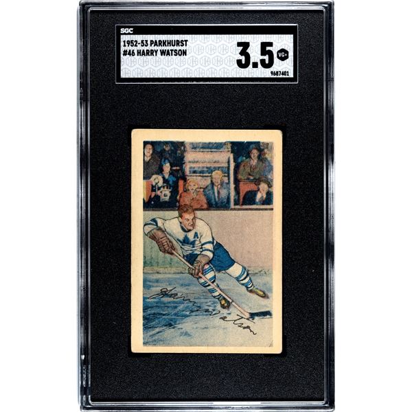 1952-53 Parkhurst #46 Harry Watson (SGC 3.5)
