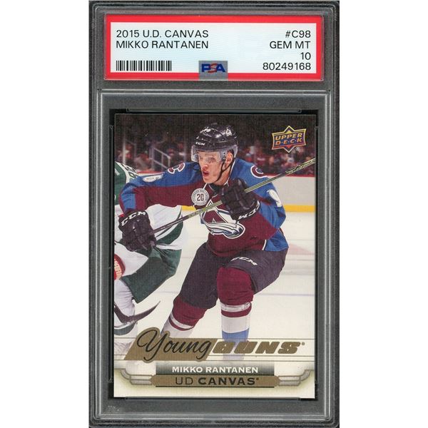 2015 Upper Deck Young Guns Canvas - Mikko Rantanen - PSA 10!