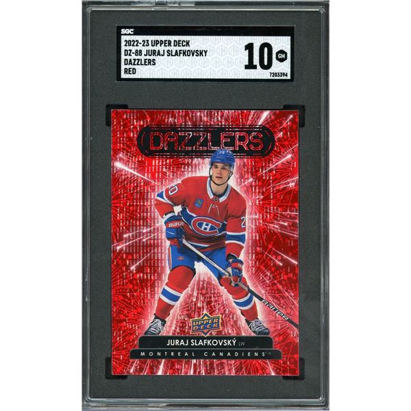 2002 Upper Deck Juraj Slafkovsky Red Dazzlers - SGC 10!