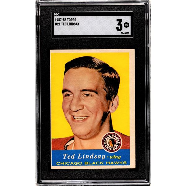 1957-58 Topps #21 Ted Lindsay (SGC 3)
