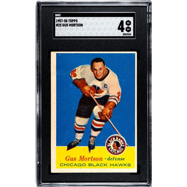 1957-58 Topps #25 Gus Mortson (SGC 4)