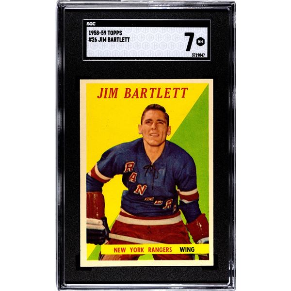 1958-59 Topps #26 Jim Bartlett RC (SGC 7)