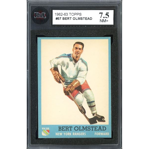 1962-63 Topps #57 Bert Olmstead (KSA 7.5)