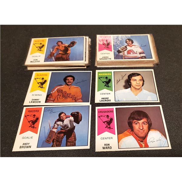 Lot of 40 x 1974-75 O-Pee-Chee WHA cards