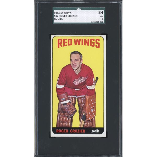 1964-65 Topps #47 Roger Crozier RC (SGC 7)