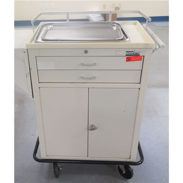 Waterloo Uni-Cart Rolling Cabinet w/ 2 Drawers, 2 Doors & Side Leaf