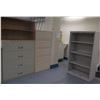Image 1 : Qty 2 Lateral Filing Cabinets & 2 Shelving Units, Misc Sizes