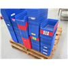 Image 4 : Qty Approx. 170+ Akro-Mils 30-130 Plastic Shelf Bins, Red & Blue