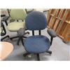 Image 2 : Round Table & 5 Rolling Office Armchairs w/ Upholstered Backs & Seats, Misc Styles & Sizes