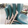 Image 2 : Qty 7 Chairs (6 Stackable) w/ Padded Backs & Seats, Misc Styles & Sizes