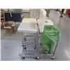 Image 2 : Qty 4 R&B Wire Products Rolling Hamper Carts