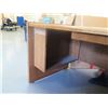Image 12 : Wooden Desk 63"x29"x29"H w/ Side Cabinet 72"L & 2-Drawer File, etc