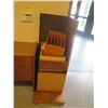 Image 8 : Wooden Desk 63"x29"x29"H w/ Side Cabinet 72"L & 2-Drawer File, etc